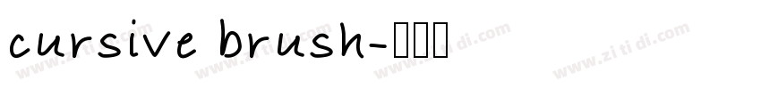 cursive brush字体转换